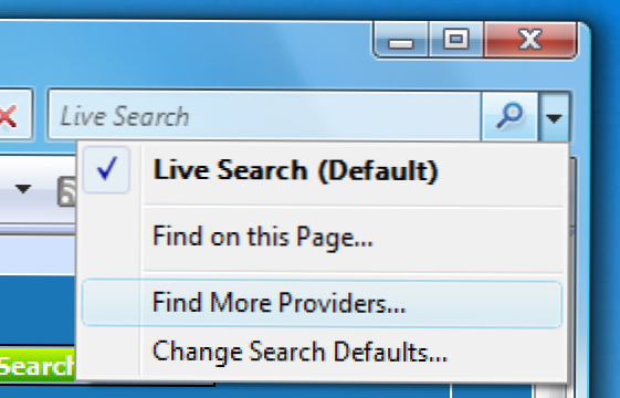 Modificați Internet Explorer în Windows Vista pentru a căuta Google în mod prestabilit (Cum să)