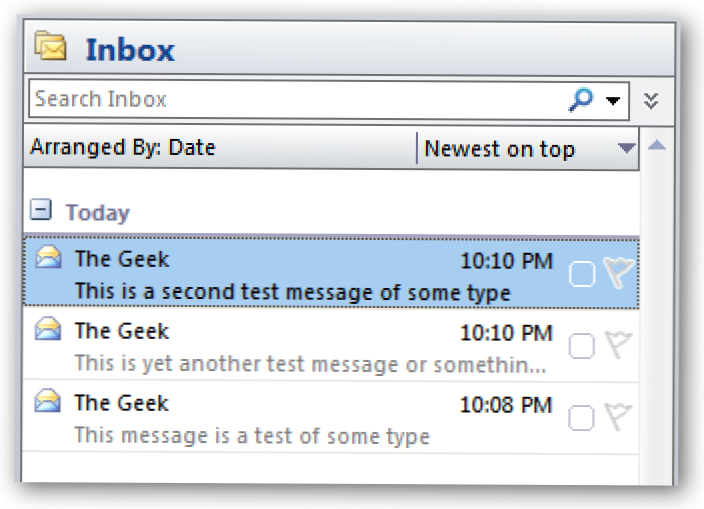 Muuta Outlook 2007 näyttää kohteen viivan yläpuolella Lähettäjä (Miten)