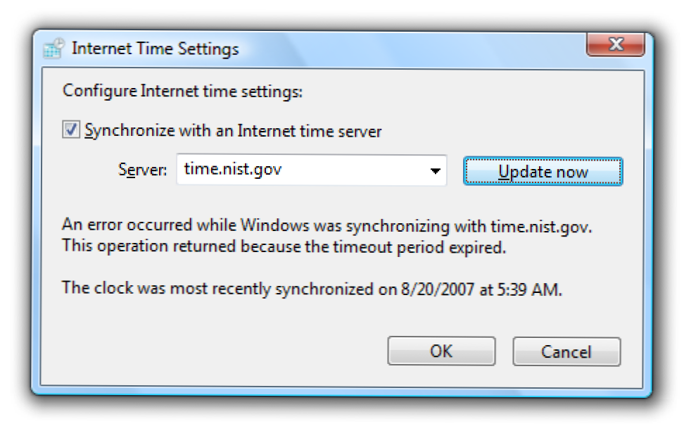 Radzenie sobie z problemami z synchronizacją czasu w systemie Windows Vista (Jak)