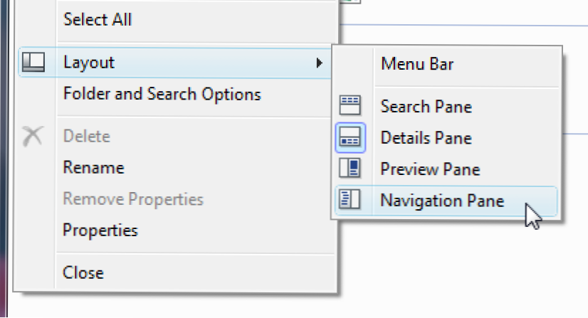 Nonaktifkan Panel Link Favorit di Windows Vista Explorer (Bagaimana caranya)