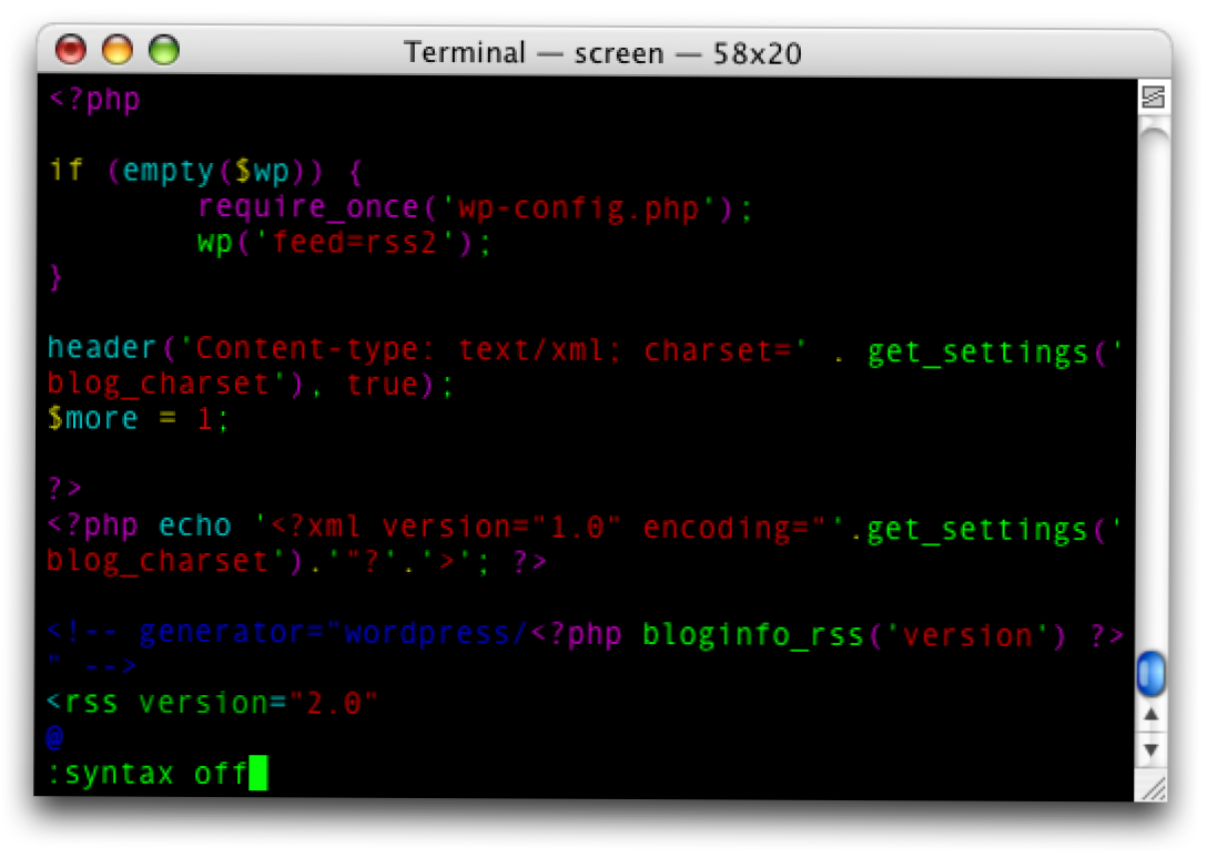 Poista Syntax Highlighting käytöstä Vimissä (Miten)