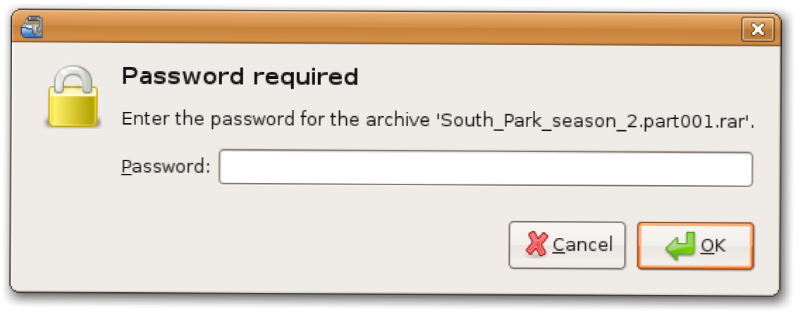 Fix "Parole required" kļūda, izmantojot Unrar in Ubuntu (Kā)