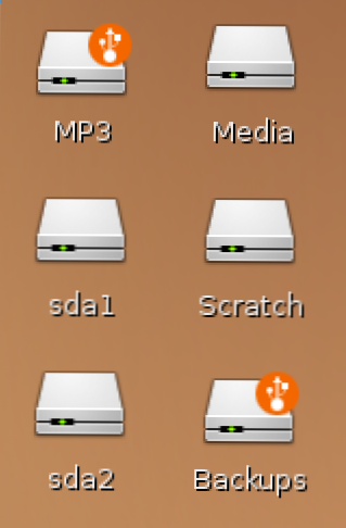 Ascundeți pictogramele Drive Drive removable from Desktop Ubuntu (Cum să)