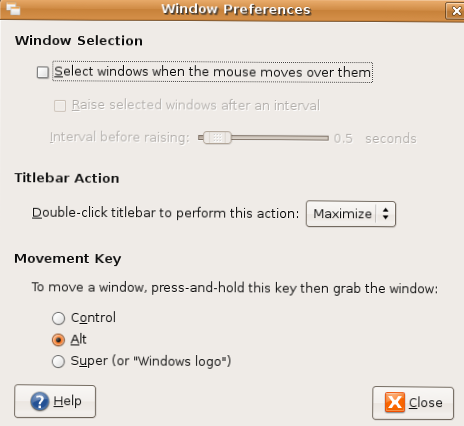 Преместете прозорец без да кликвате върху заглавната лента в Ubuntu (Как да)