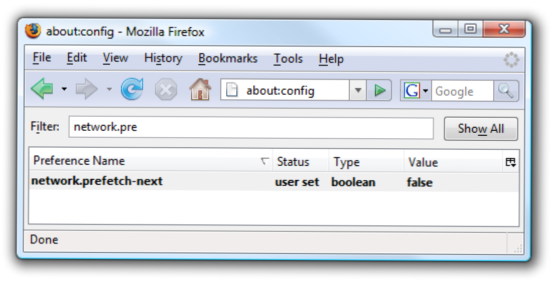 Tip Cepat: Matikan Prefetching di Firefox (Bagaimana caranya)