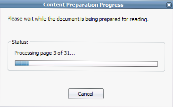 Премахнете "Моля, изчакайте докато документът се подготвя за четене" Съобщение в Adobe Reader 8 (Как да)