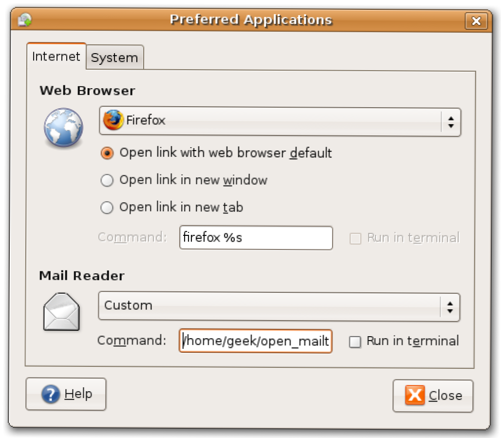 Ustaw Gmaila jako domyślnego klienta pocztowego w systemie Ubuntu (Jak)