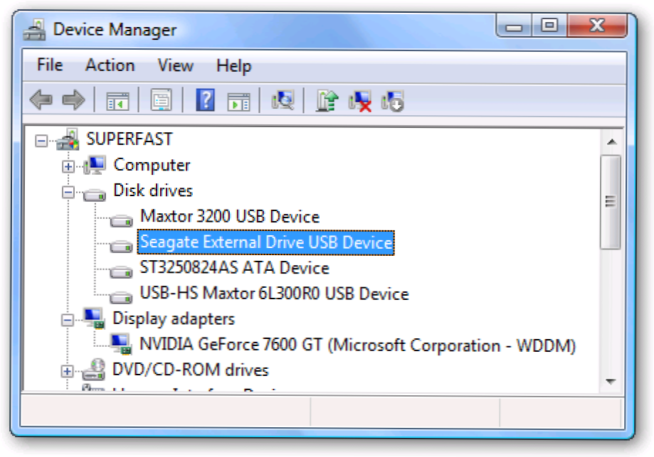 Nopeuta ulkoinen USB-kiintolevy Windows 7: ssä tai Vistassa (Miten)