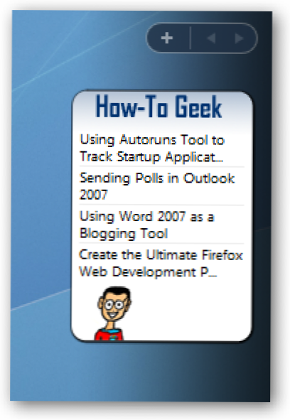 The How-To Geek Vista Sidebar Gadget (Bagaimana caranya)