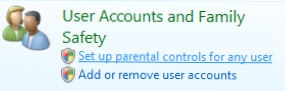 Izmantojiet vecāku kontroli, lai filtrētu vietnes Windows Vista (Kā)