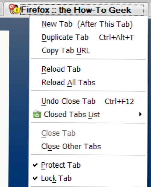 Кога да използвате парола Защитете таб срещу заключване в Firefox (Как да)