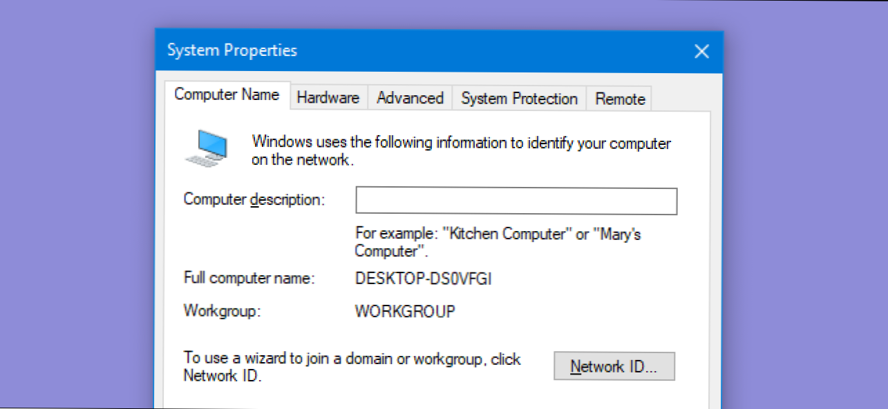 Promijenite naziv računala u sustavu Windows 7, 8 ili 10 (Kako da)