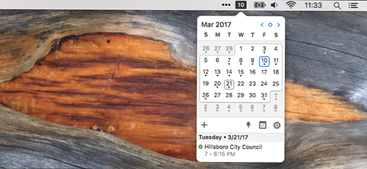 Jak dodać rozwijany kalendarz do paska menu menu macOS (Jak)
