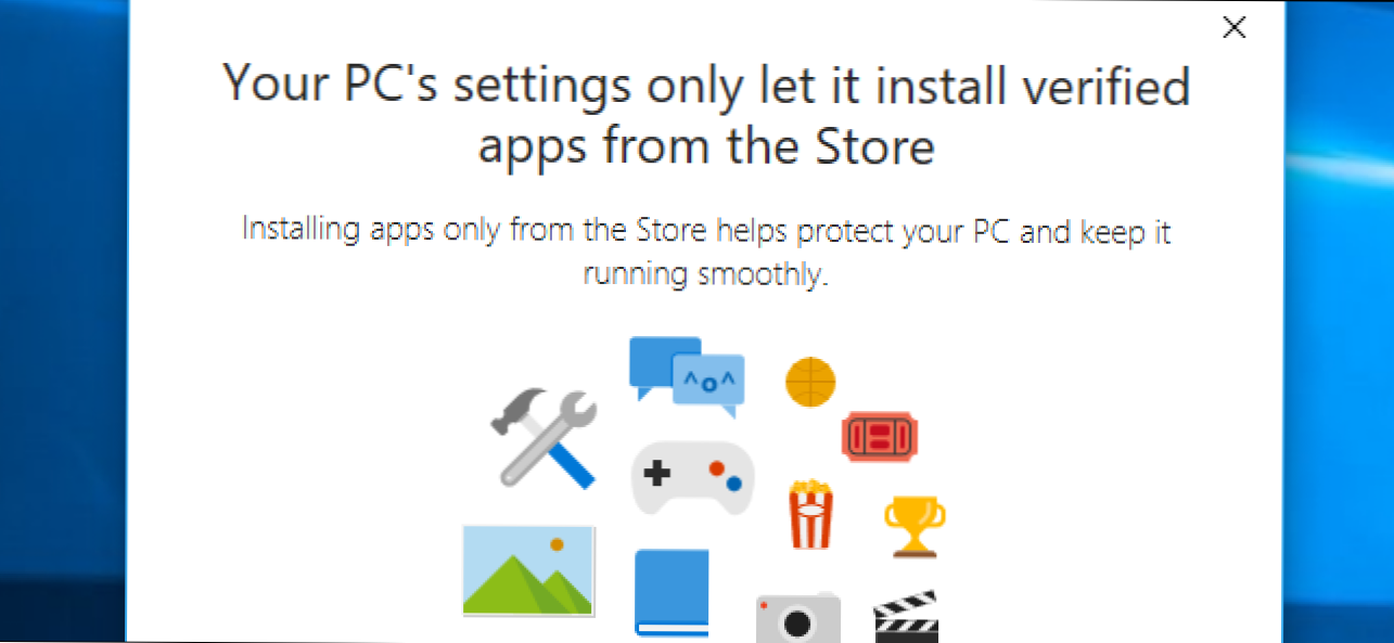 Kuinka sallia vain sovellukset Windows 10: n myymälästä (ja Whitelist-työpöytäohjelmista) (Miten)