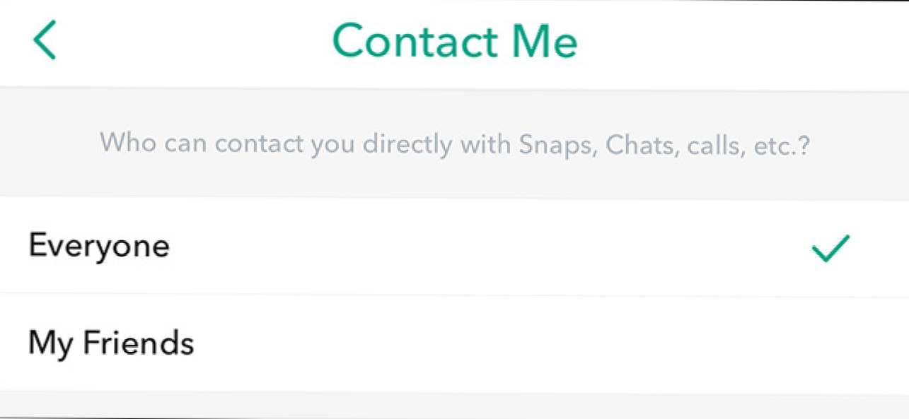 Kuinka Jotta vain ystävät voivat ottaa sinuun yhteyttä Snapchatissa (Miten)