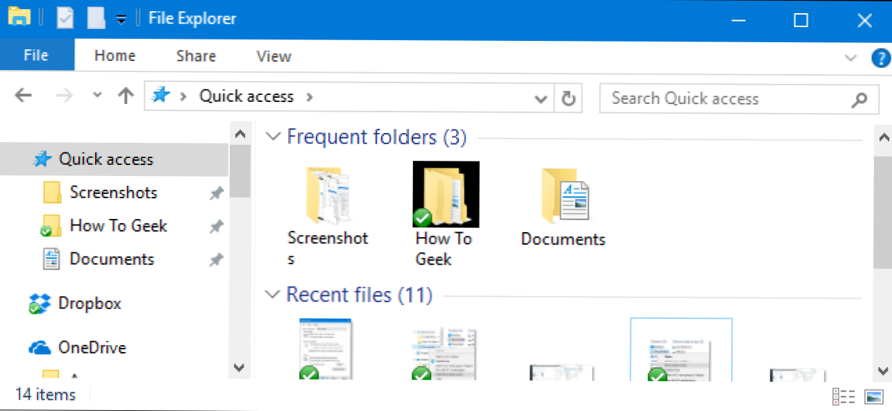 Jak wyłączyć szybki dostęp w Eksploratorze plików w systemie Windows 10 (Jak)