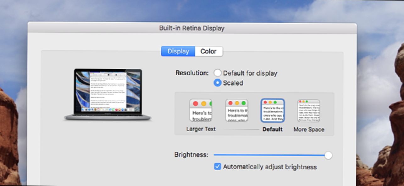 Jak zwiększyć rozmiar tekstu i ikon na ekranie siatkówki komputera Mac (Jak)