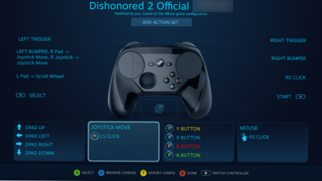 steam controller playstation