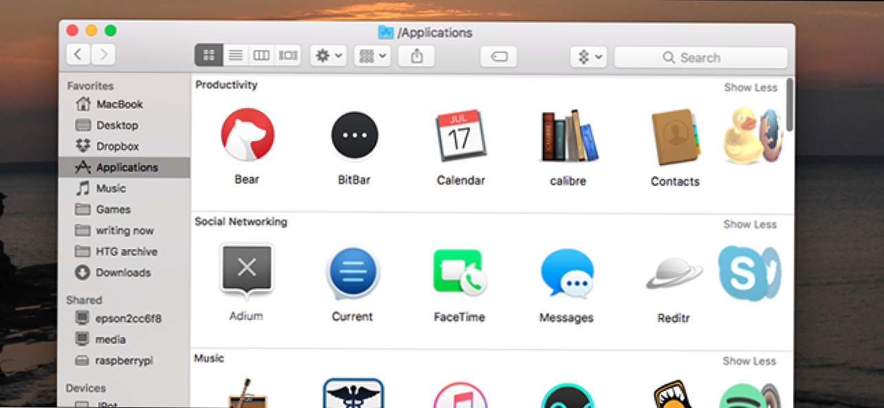Как да сортирате приложения за MacOS по категория в Finder (Как да)