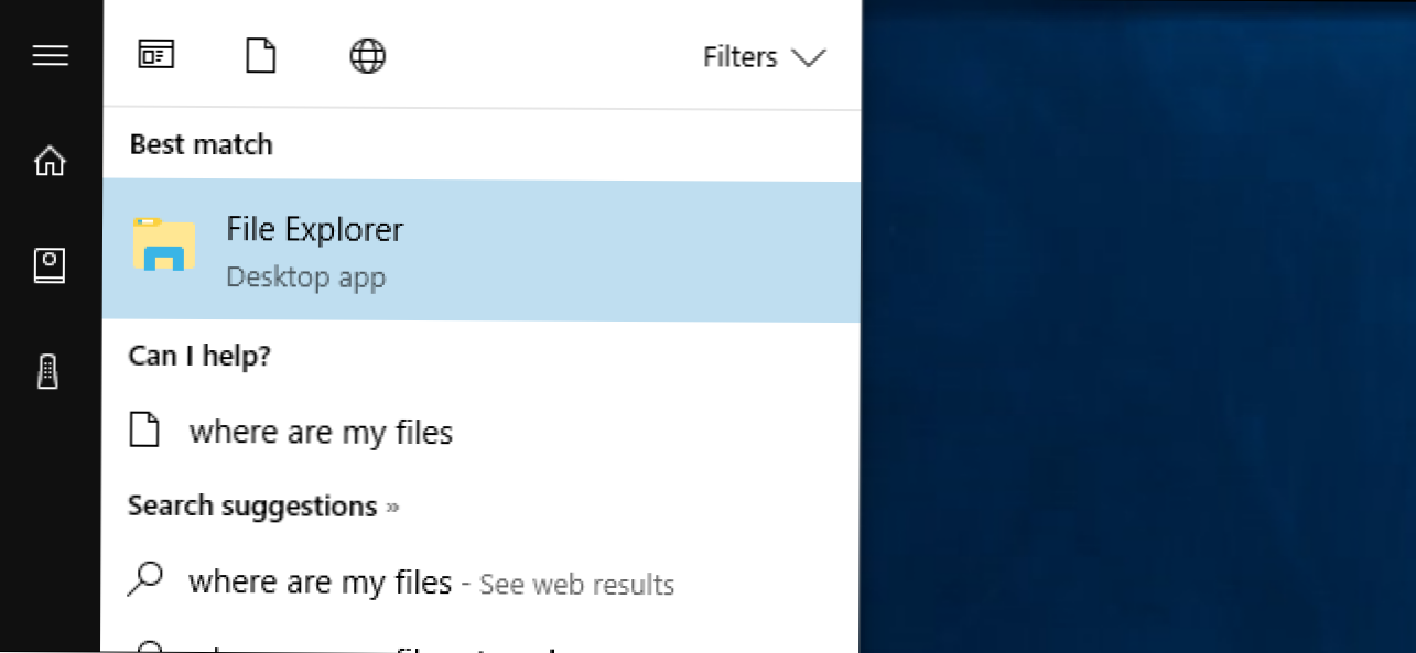 Trei moduri de căutare rapidă a fișierelor computerului pe Windows 10 (Cum să)