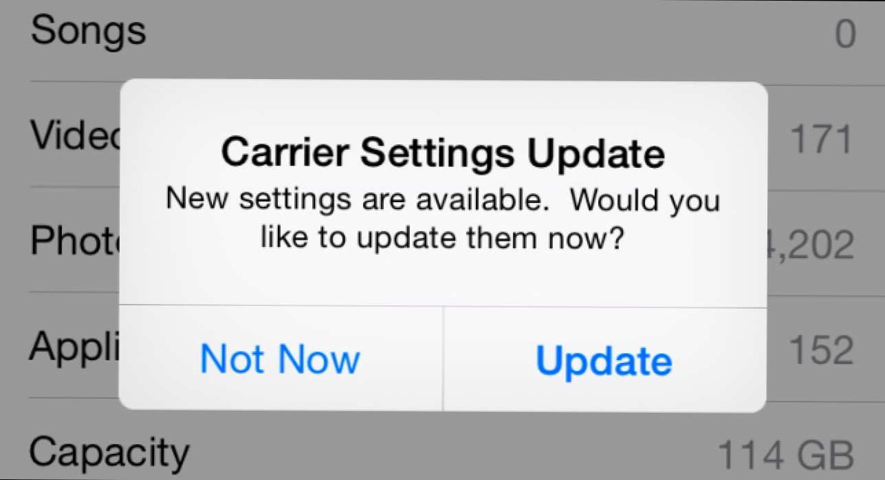 Какво е това "Carrier Настройки Update" изскачащи на вашия iPhone? (Как да)