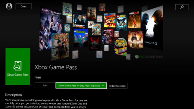 what is a game pass for xbox one