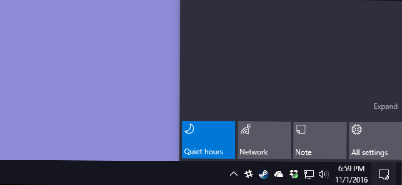 Miten voit muuttaa oletusarvoisia hiljaisia ​​tunteja Windows 10: ssä (Miten)