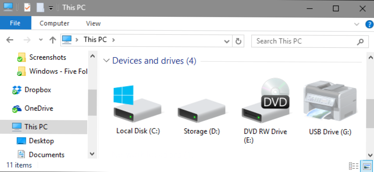 Cum de a forța Windows să afișeze toate unitățile în fișierul Explorer (Cum să)