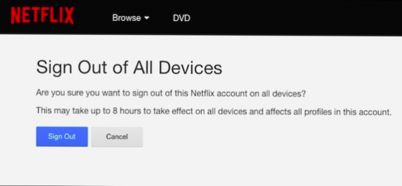 Как да излезете от профила си Netflix на всяко устройство, което го използва (Как да)