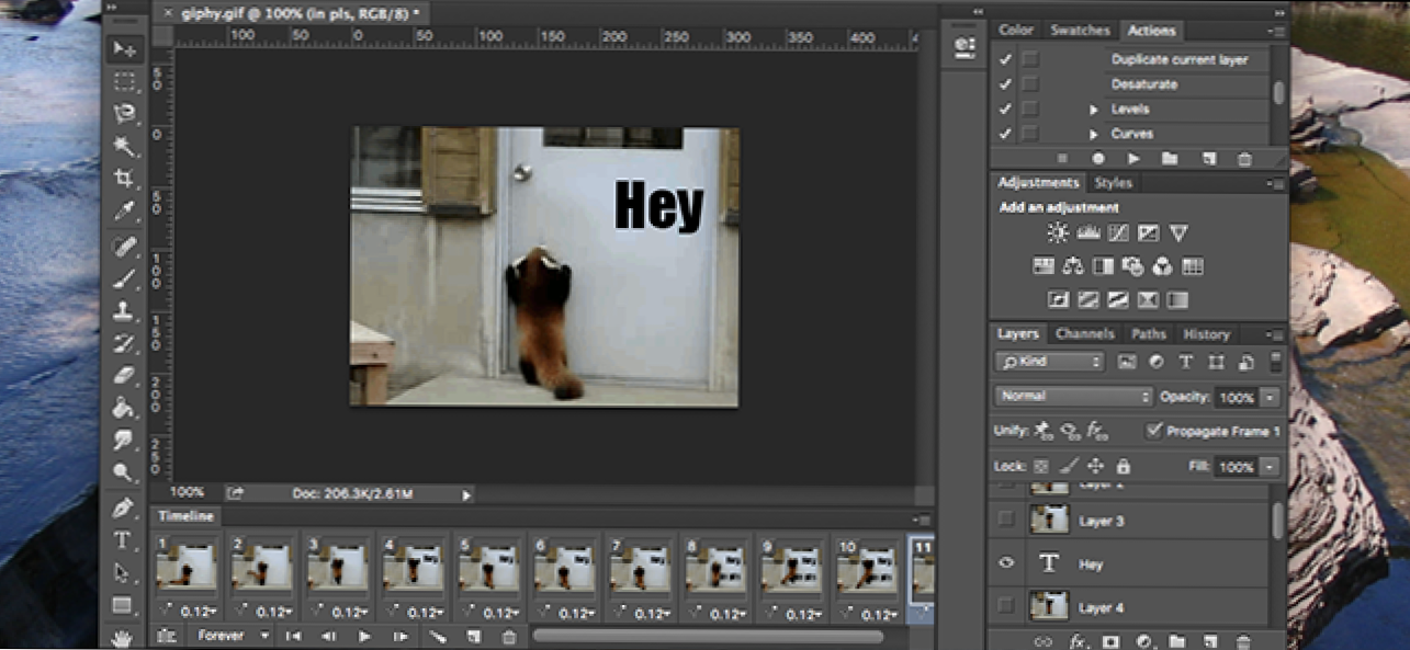 Jak nakładać tekst (lub cokolwiek innego) na animowane pliki GIF w programie Photoshop (Jak)