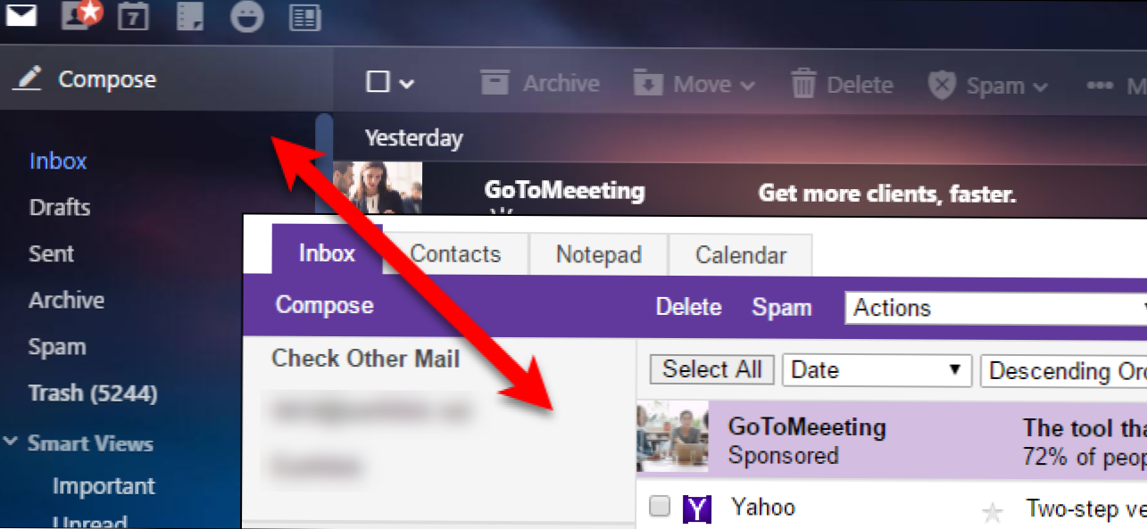 Jak przełączać się między pełną i podstawową wersją poczty Yahoo (Jak)