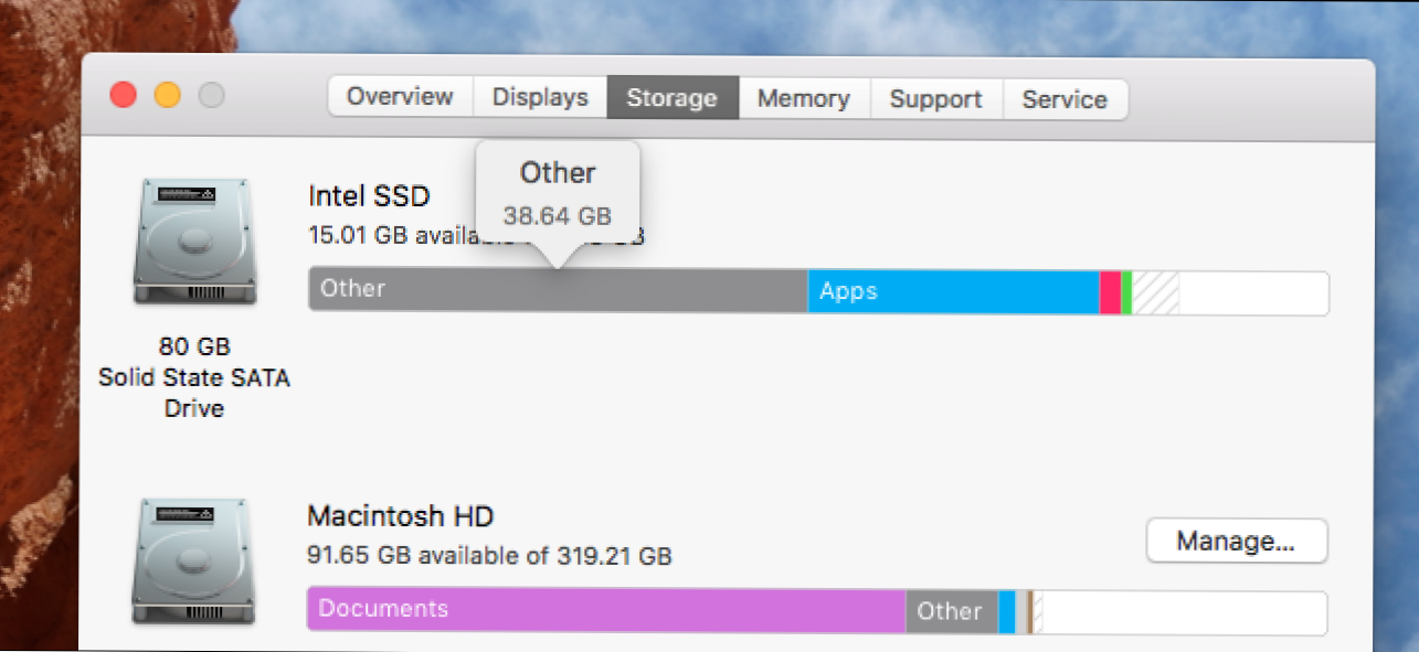 Какво е това "друго" съхранение в MacOS? (Как да)