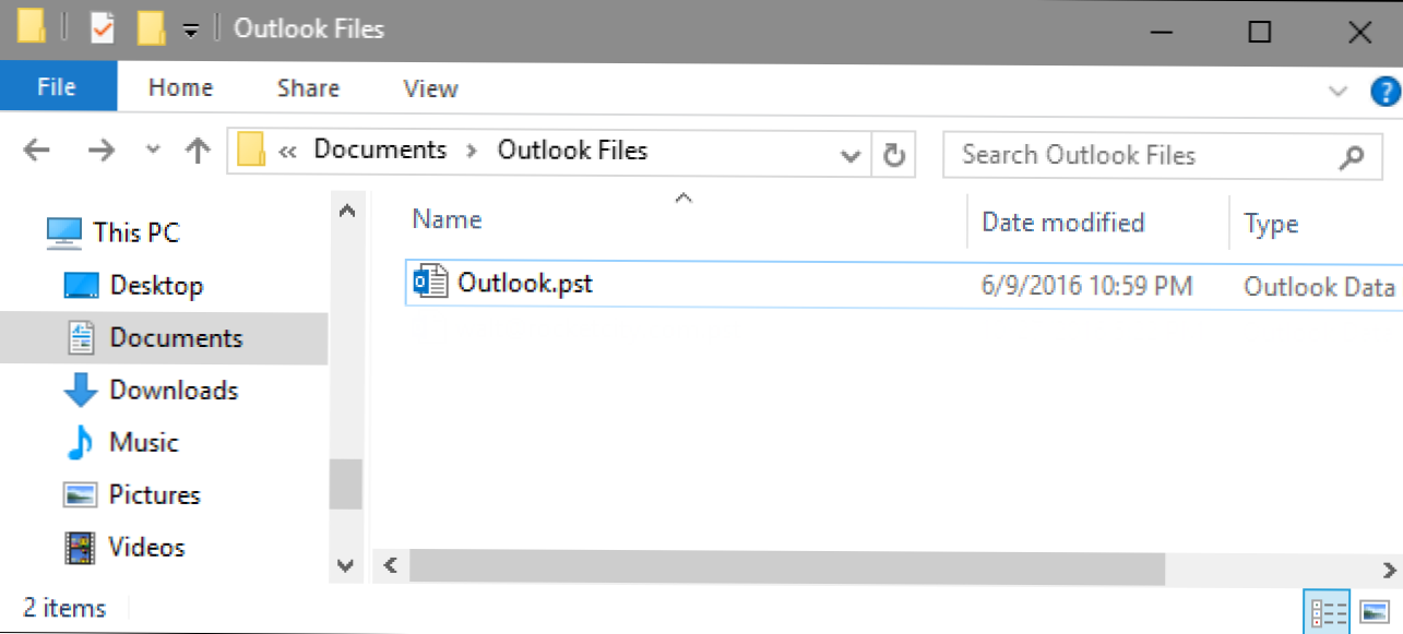 Gdje su moje Outlook PST datoteke podataka, i kako ih mogu premjestiti negdje drugdje? (Kako da)