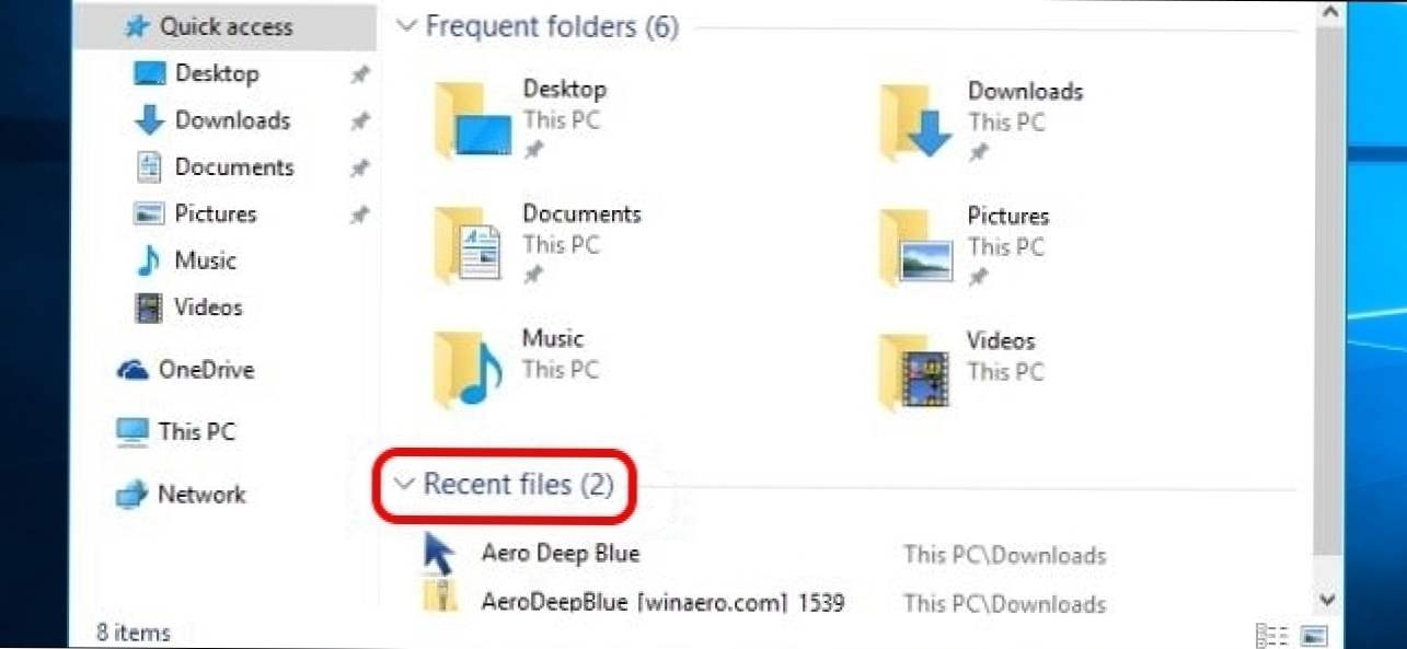 Cum obțineți lista "Toate fișierele recente" în Windows 10? (Cum să)