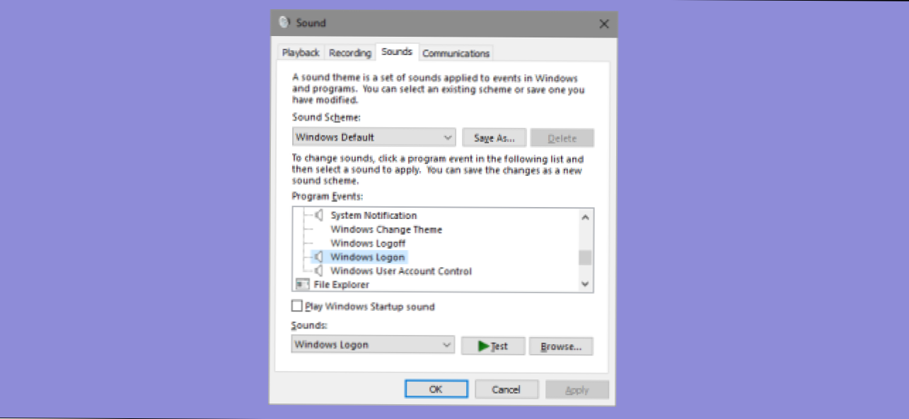 Jak zmienić system Windows 10 Wylogowanie, logowanie i Shutdown Sounds w systemie Windows 10 (Jak)