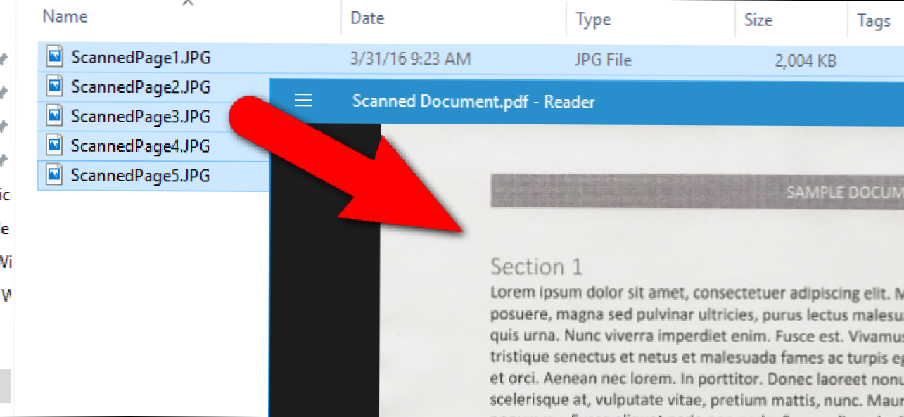Kuinka yhdistää kuvat yhdeksi PDF-tiedostoksi Windowsissa (Miten)