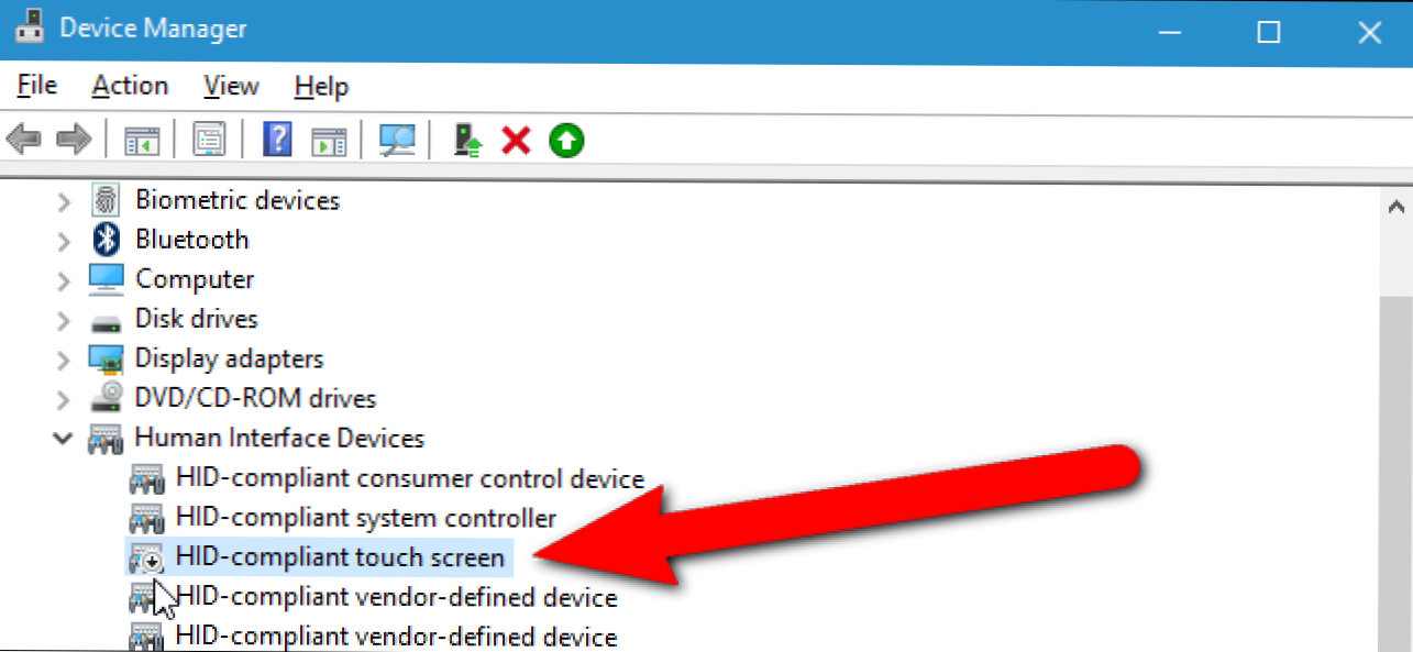Jak włączyć lub wyłączyć ekran dotykowy komputera w systemie Windows 10 (Jak)