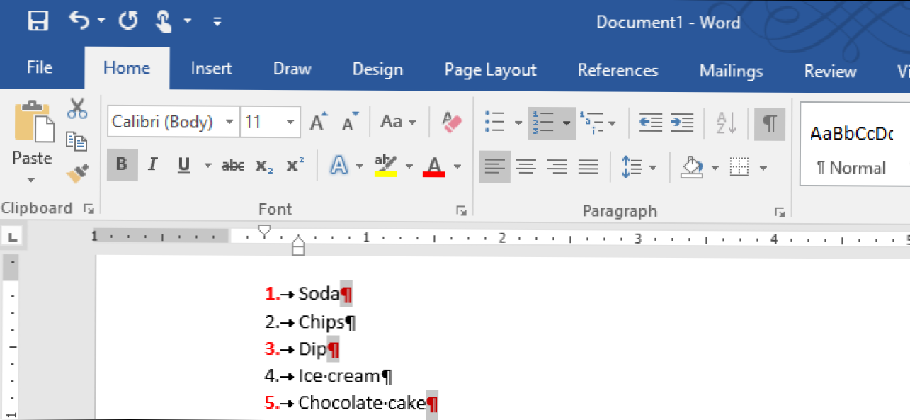 Jak sformatować liczby lub punktory na liście w programie Microsoft Word (Jak)