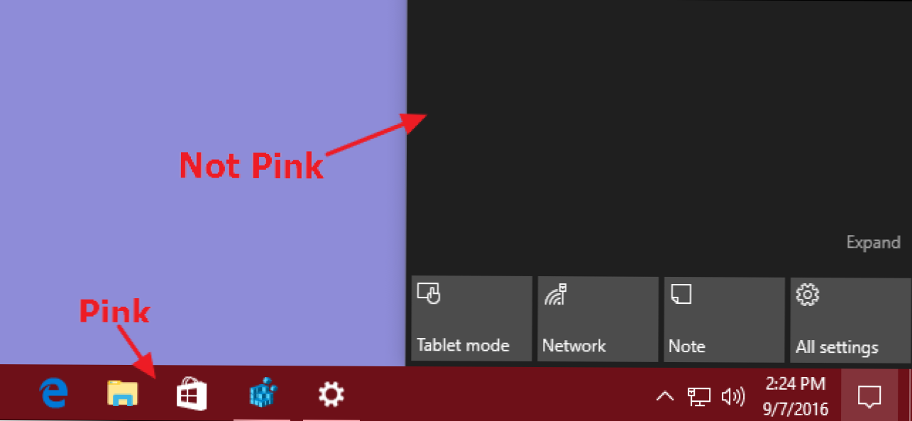 Bagaimana Menjaga Start Menu dan Action Center Windows 10 Hitam Sementara Menggunakan Warna Aksen Kustom (Bagaimana caranya)