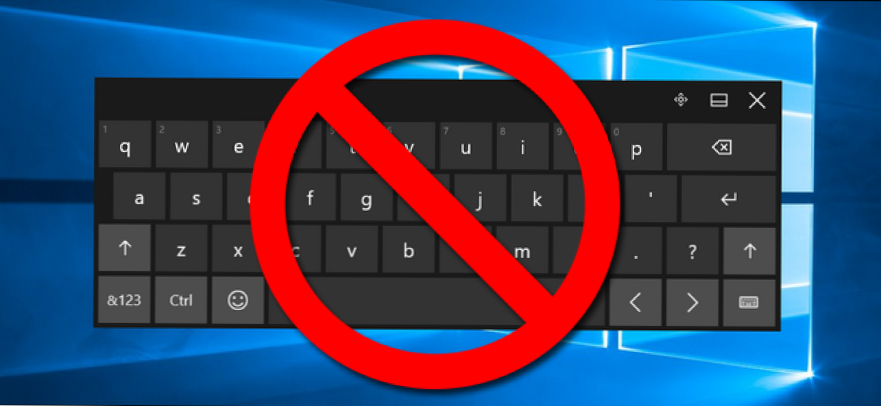Cum să dezactivați permanent tastatura touch în Windows 8 și 10 (Cum să)