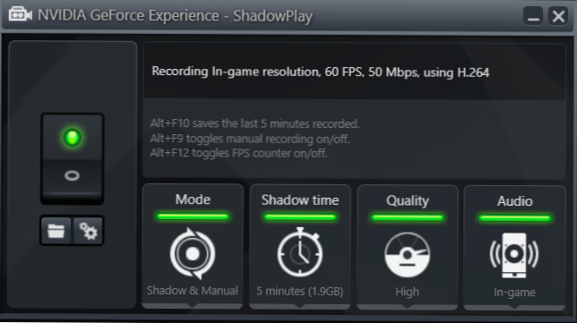 how to record your pc gameplay with nvidia shadowplay 3