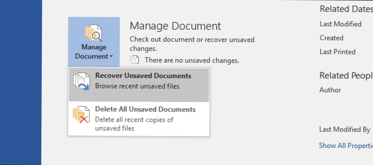 Palauttamatta tallentamatonta Microsoft Office -tiedostoa (Miten)