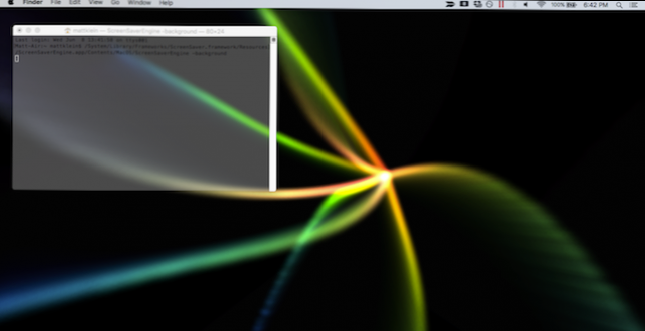 Cum se utilizează un screensaver ca fundal pe OS X (Cum să)