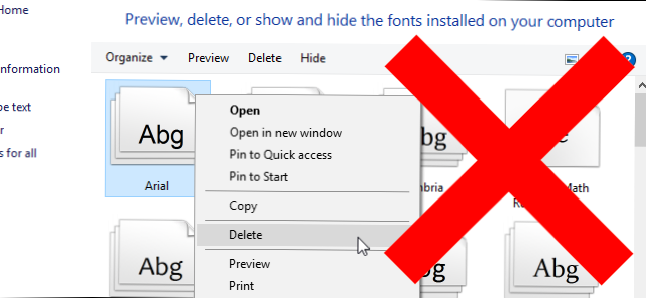 Deinstaliranje fontova vjerojatno neće ubrzati vaše računalo ili Mac (Kako da)