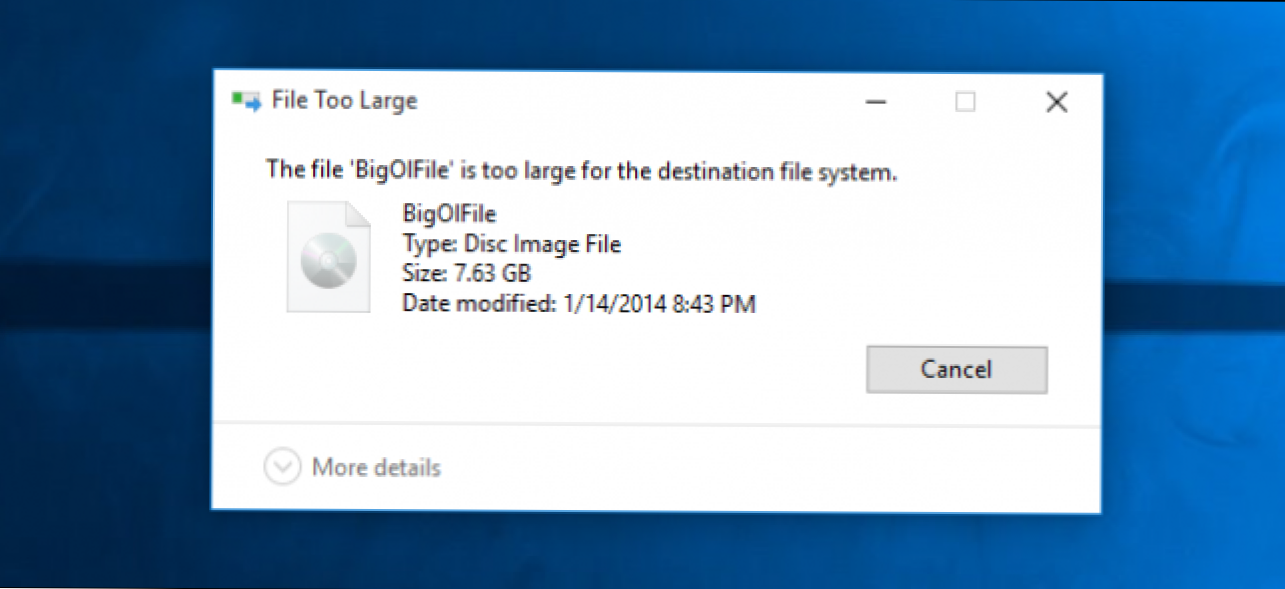 Zašto ne mogu kopirati velike datoteke u moj Flash Drive s velikim kapacitetom? (Kako da)
