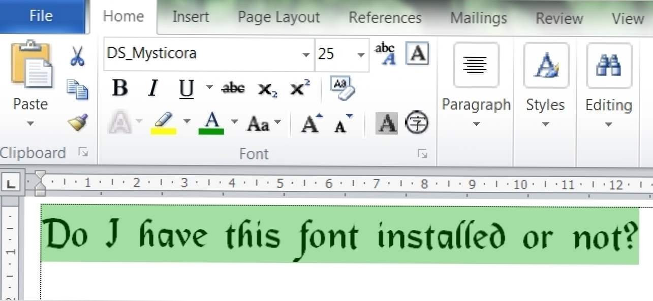 Cum puteți vedea un font într-un document Chiar dacă nu este instalat? (Cum să)