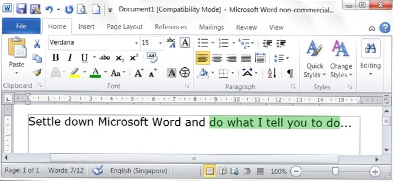 Jak powstrzymać Microsoft Word od automatycznego wybierania większej ilości tekstu, niż jest to pożądane? (Jak)