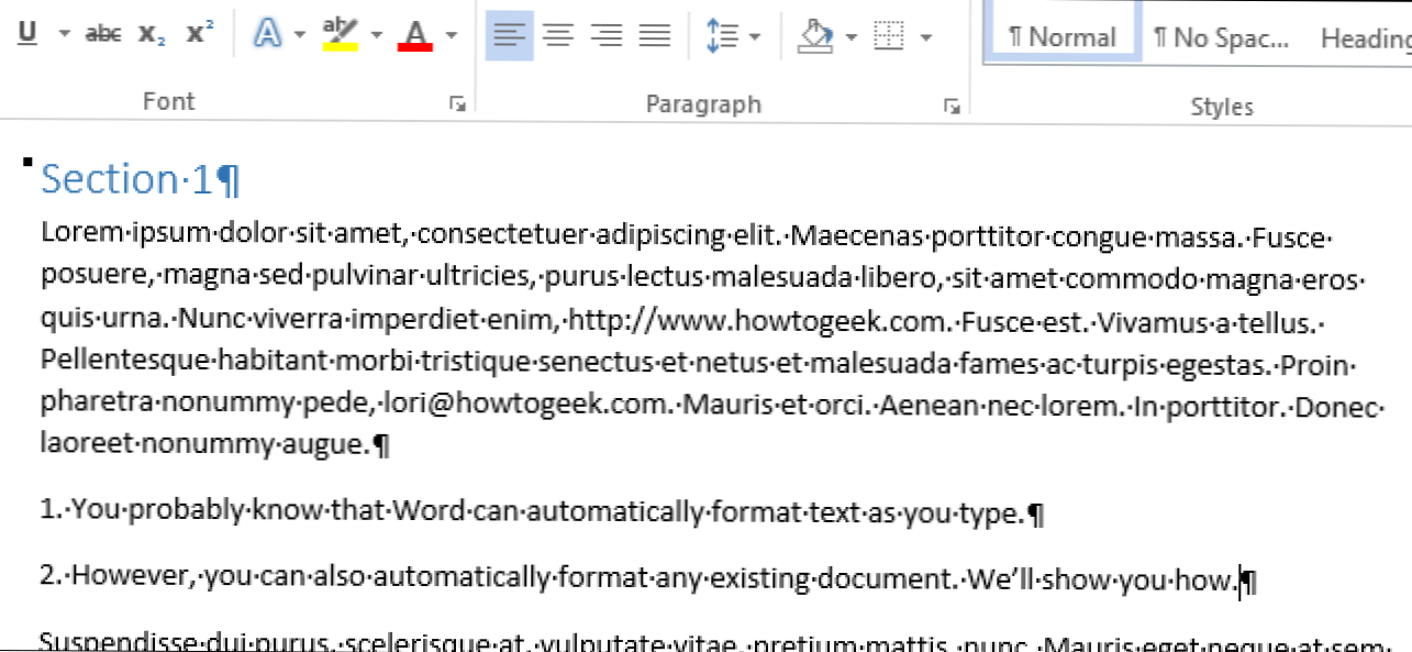 Kako automatski oblikovati postojeći dokument u programu Word 2013 (Kako da)