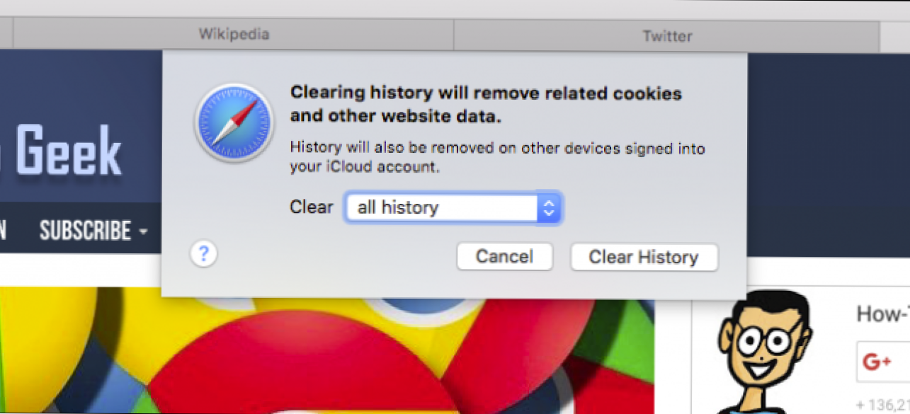 Jak wyczyścić historię przeglądania i pliki cookie przeglądarki Safari w systemie OS X. (Jak)