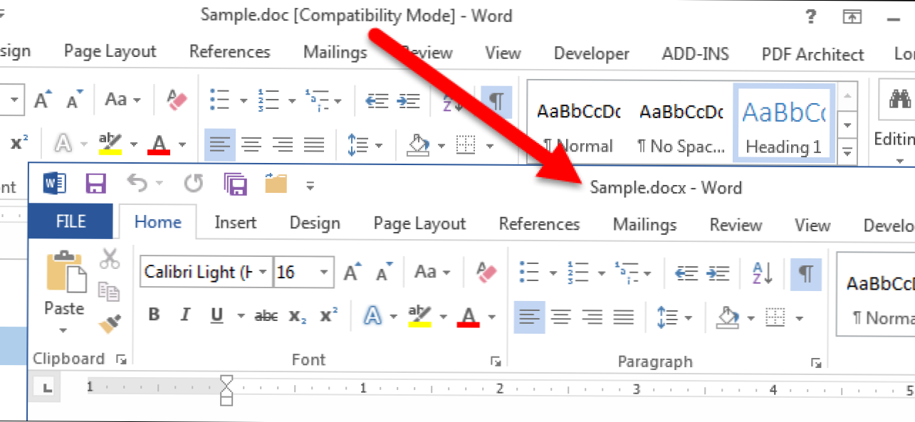 Jak konwertować starsze dokumenty na Word 2013 (Jak)